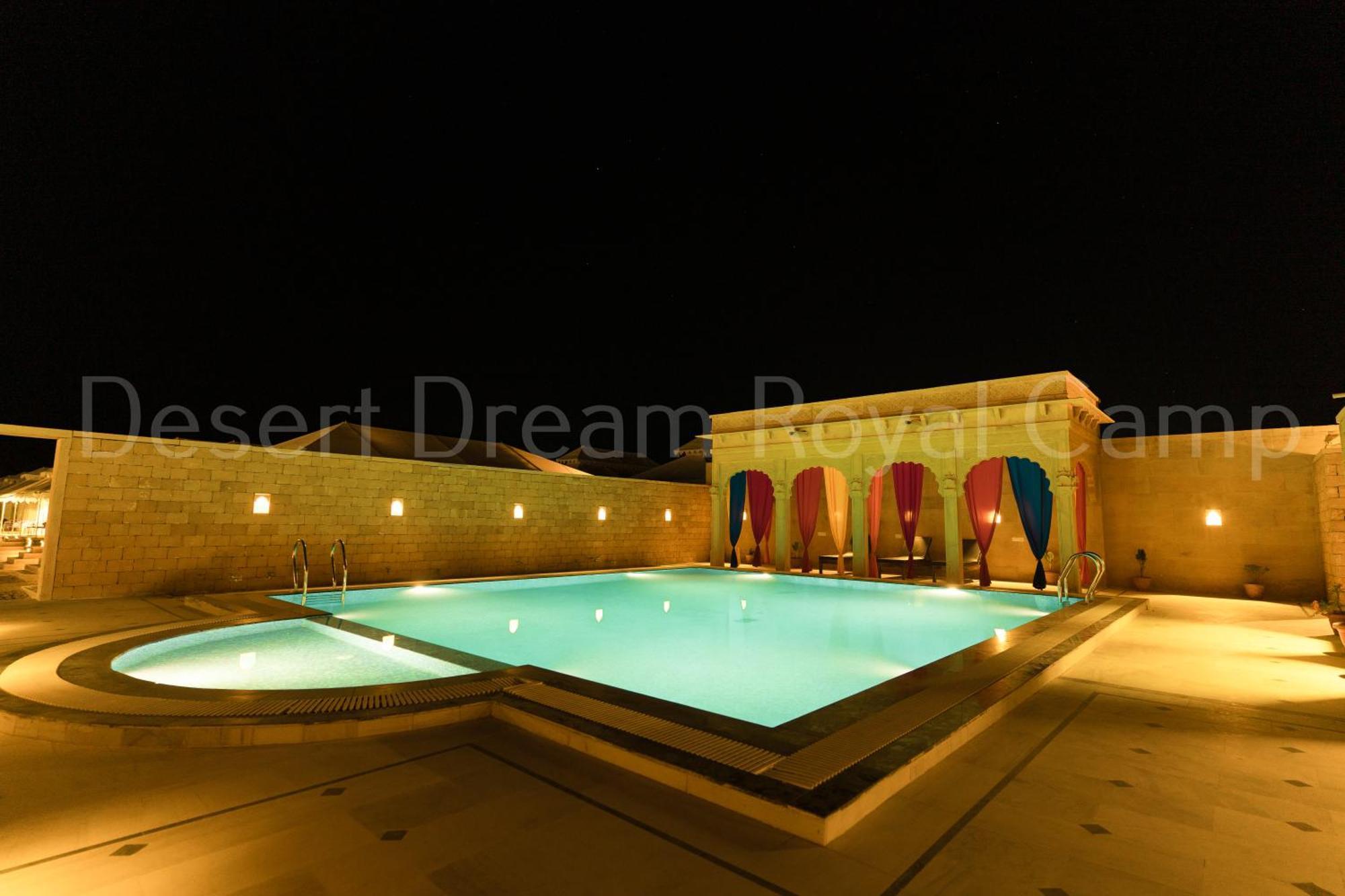 Отель Desert Dream Royal Camp With Pool Джайсалмер Экстерьер фото