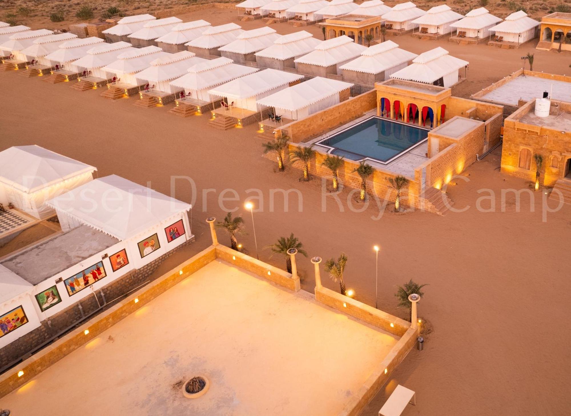 Отель Desert Dream Royal Camp With Pool Джайсалмер Экстерьер фото